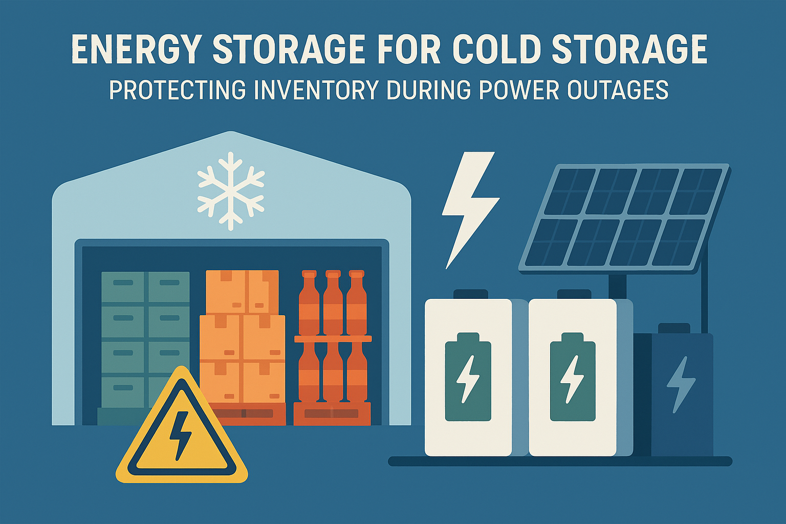 Energy Storage for Cold Storage, protecting inventory during power outages